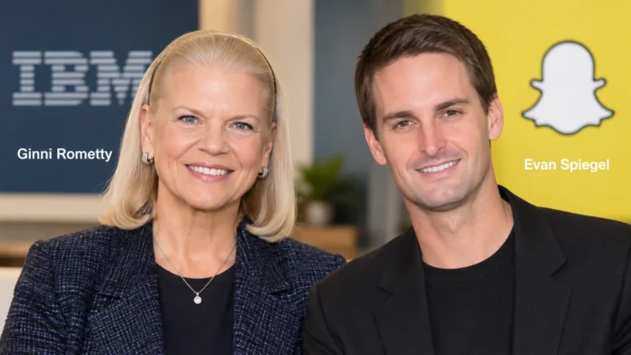 ginni rometty and evan spiegel